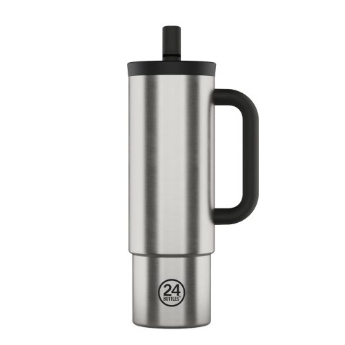 24 Bottles - Straw Cup 800 ml Brushed Steel