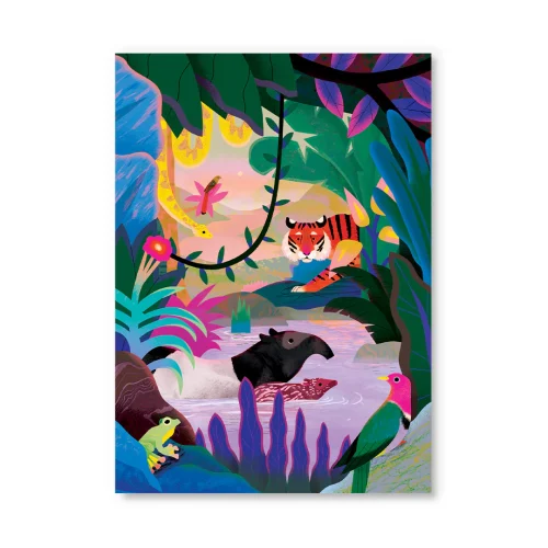 Biglietto Auguri Pop Up Sumatran Jungle
