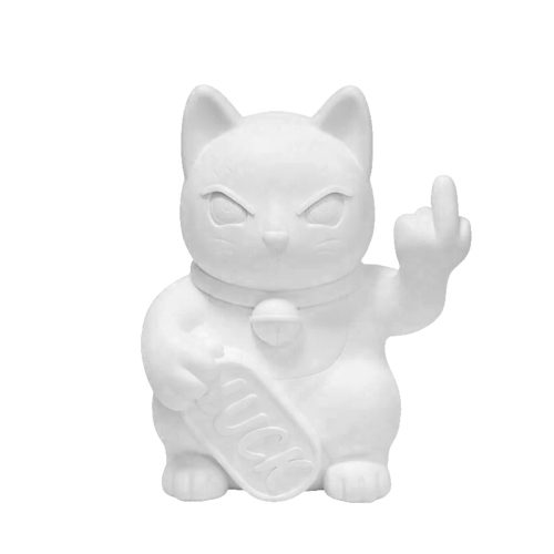 Blogo Design Scultura Maneki Grande Bianco