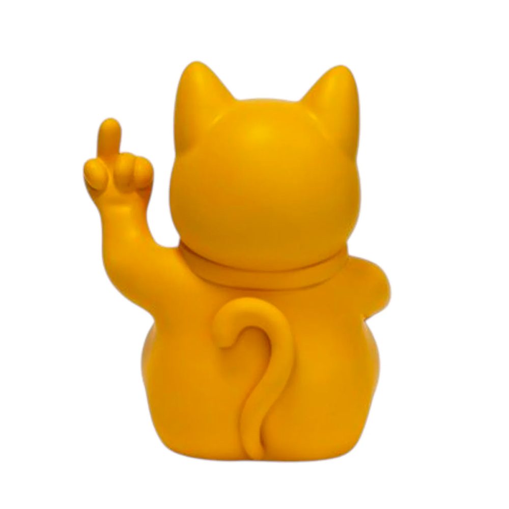 Blogo Design Scultura Maneki Grande Giallo - immagine 2