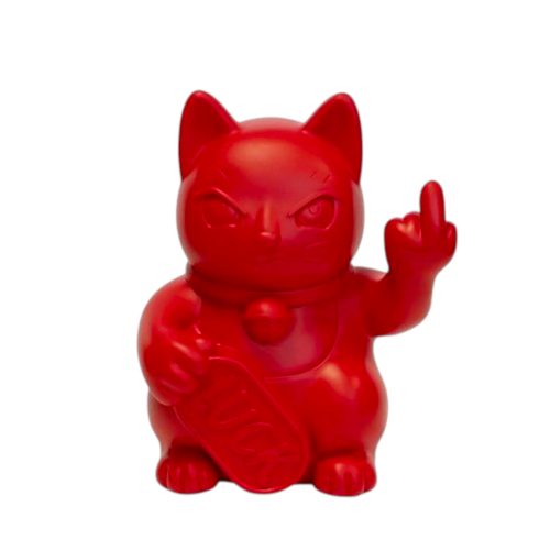 Blogo Design Scultura Maneki Grande Rosso
