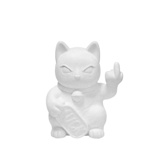 Blogo Design Scultura Maneki Piccolo Bianco