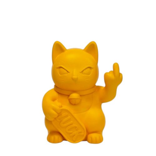 Blogo Design Scultura Maneki Piccolo Giallo