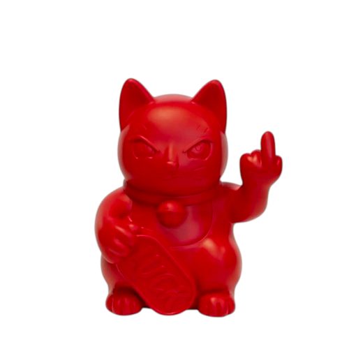 Blogo Design Scultura Maneki Piccolo Rosso