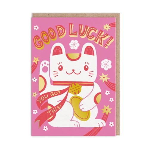 Biglietto Auguri Lucky Cat
