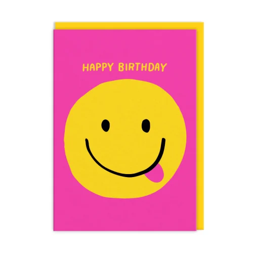 Biglietto Auguri Happy Birthday Smiley