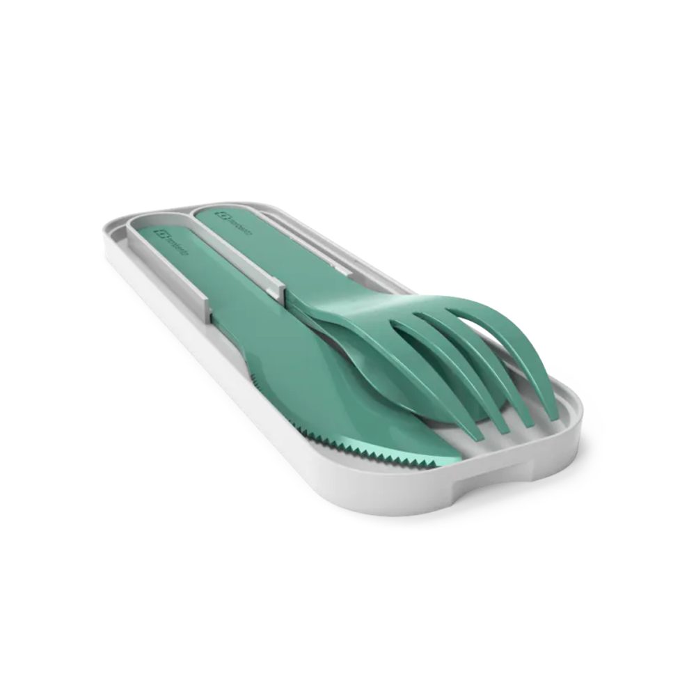 Monbento Posate in plastica biodegradabili Green Forest