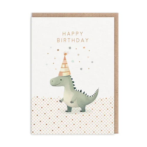 Biglietto Auguri Dino Happy Birthday