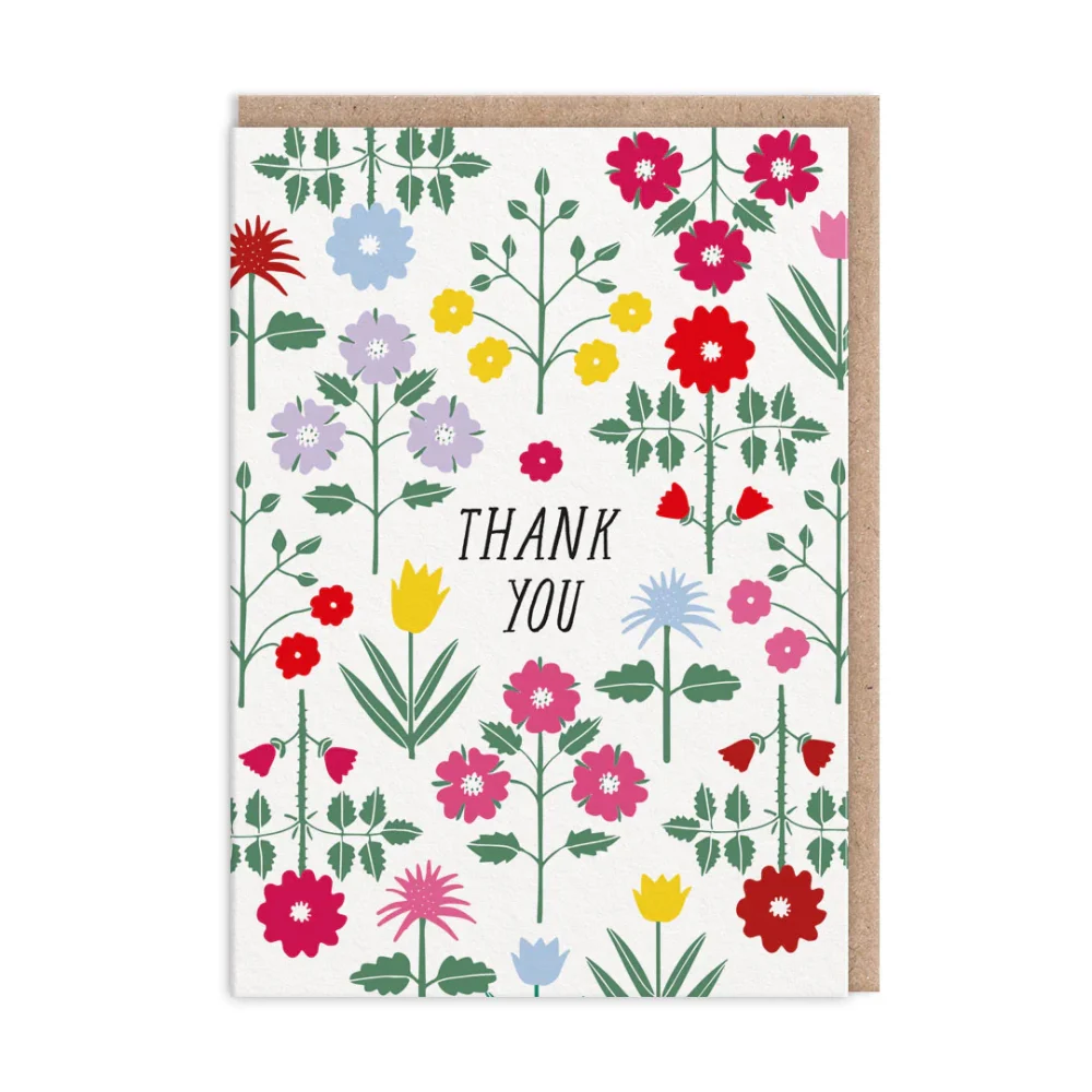 Biglietto Auguri Thank You Flower