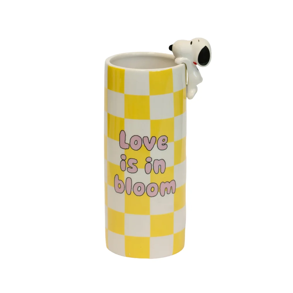 Blogo Design Vaso Snoopy Love is in Bloom Giallo