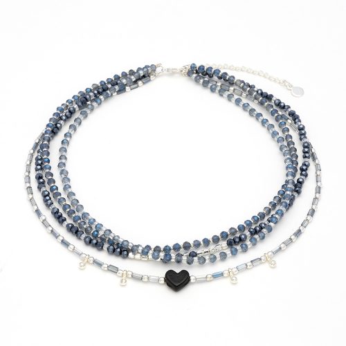 Vestopazzo Dreamland Collana Catena mix Pietre Blu