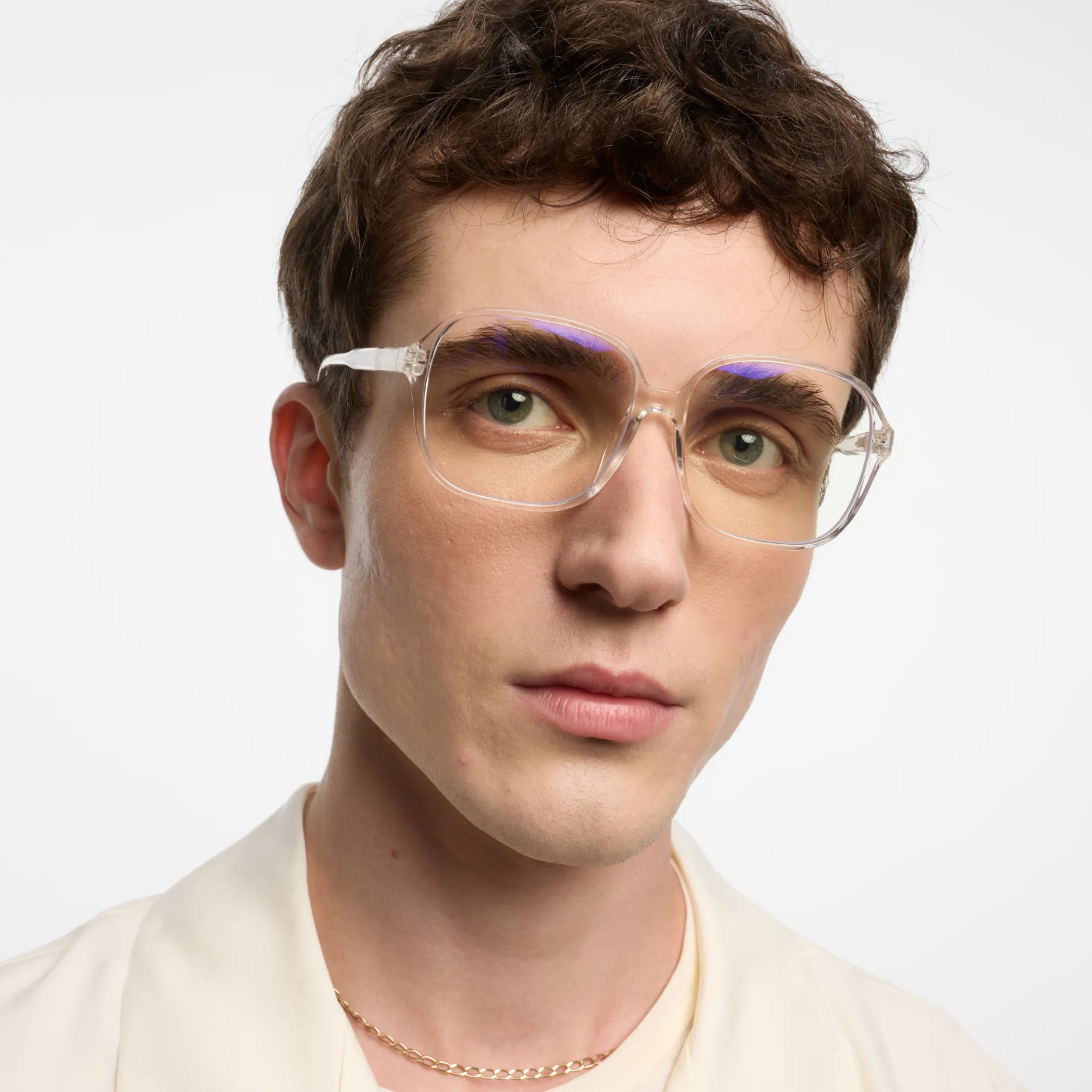 Barner Occhiale Lettura e Luce Blu Pascal Glossy Cristal +1 - immagine 2