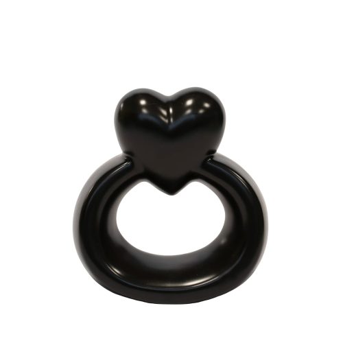 Blogo Design Super Ring Cuore Nero