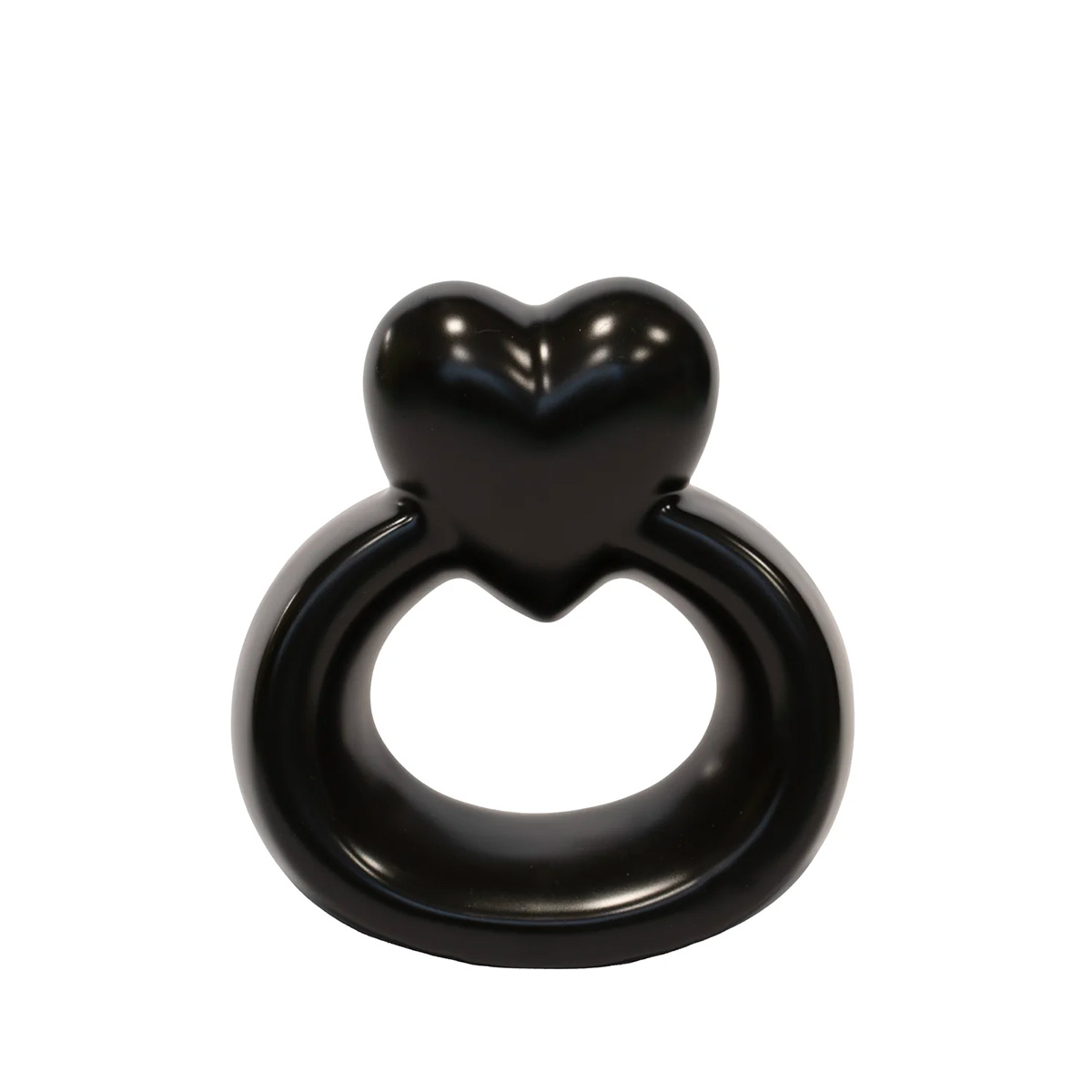 Blogo Design Super Ring Cuore Nero