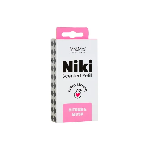 Mr&Mrs Fragrance Refill Niki Citrus e Musk Profumatore per auto