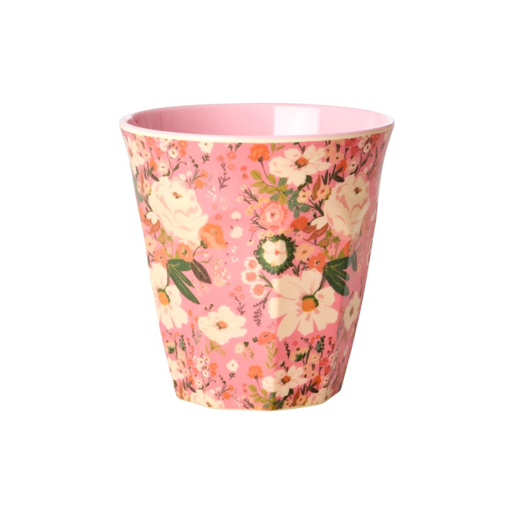 Rice bicchiere Allison fiori rosa