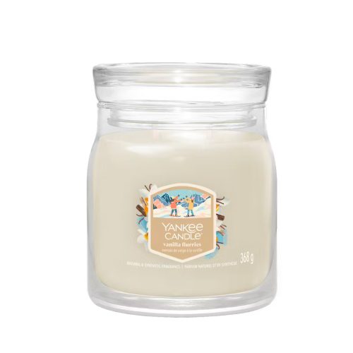 Yankee Candle Signature Vanilla Flurries Candela Giara Media