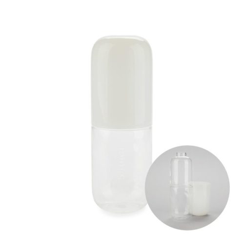 Balvi bottiglia e bicchiere Pill Bianca
