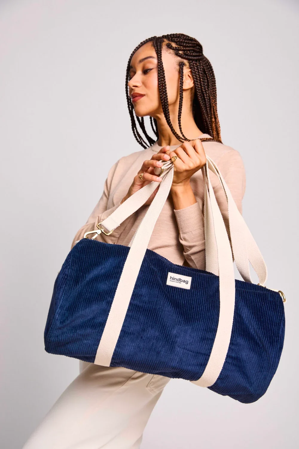 Hindbag Sacca Simon Velluto Blu