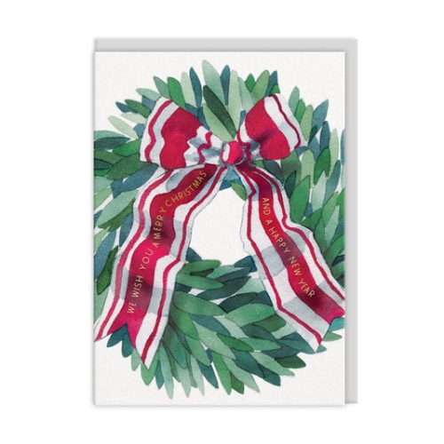 Biglietto Christmas Wreath