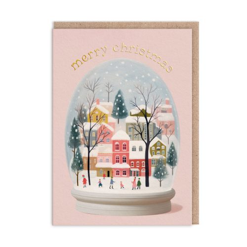Biglietto Merry Christmas Snowglobe